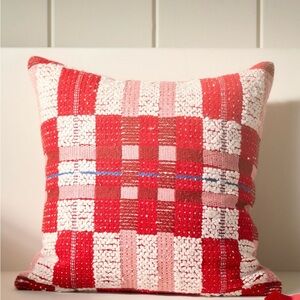 Anthropologie Selene Plaid Woven Pillow